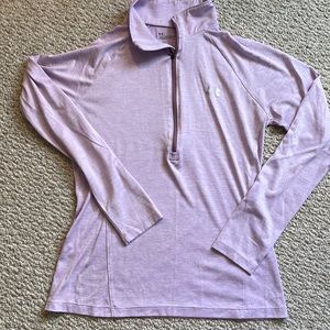 Womens 1/4 zip workout long sleeve.